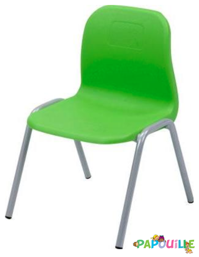 Chaise empilable clara t00 vert