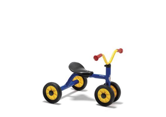 Jeux - Porteurs, Draisiennes, Marcheurs - Porteur enfant 1 à 3 ans quatre roues mini viking Bleu/Jaune
