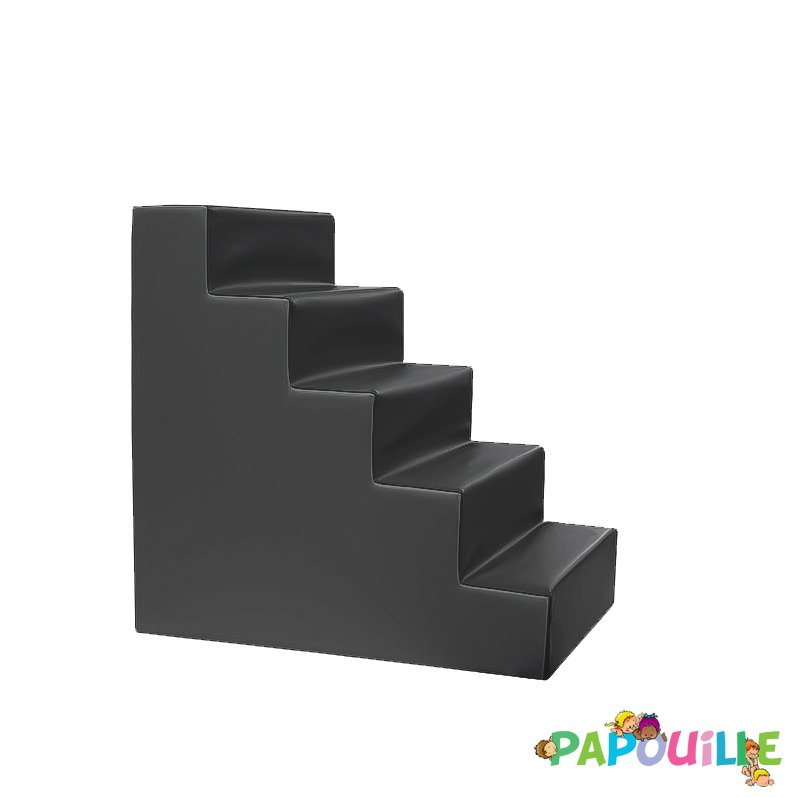 Escalier pour table de change en mousse imperméable noir