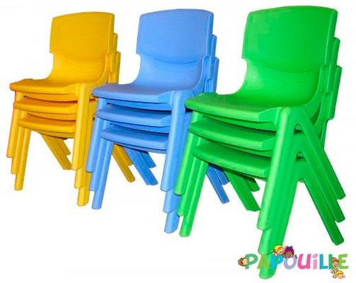 Mobilier - Chaise & fauteuil pour crèche - Chaise enfant monobloc t3 bleu